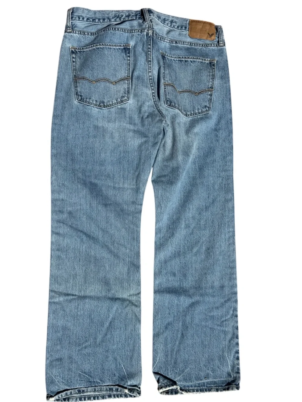 Men’s American Eagle Y2K Bootcut Jeans Light Wash Denim Vintage 2000s